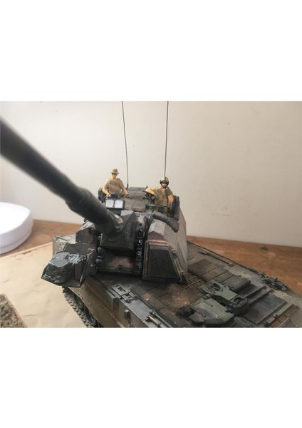 HS-006 1/35 Ölçek, Modern Alman Tank Mürettebatları, 4 Adet, Plastik Figür Model Kiti modelleri