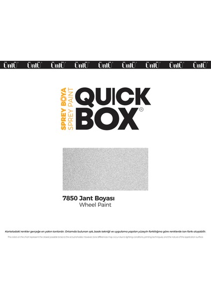 Quickbox Sprey Boya - Jant Boyası 400 ml fiyatları