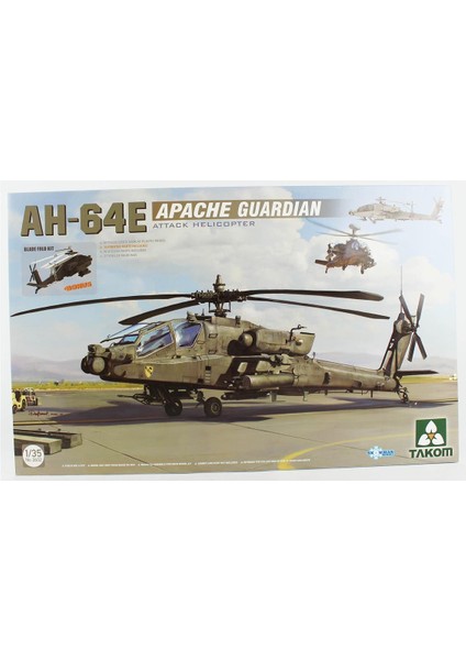 2602 1/35 Ölçek, AH-64E Apache Guardian Saldırı Helicopteri, Plastik Model Kiti