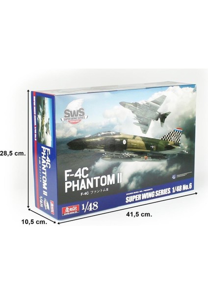 48-06 1/48 Ölçek, F-4c Phantom Iı Savaş Uçağı, Plastik Model Kiti indirimleri