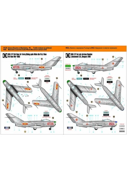 F003 1/48 MIG-17PF Radar Fresco Savaş Uçağı Plastik Model Kiti fırsatları