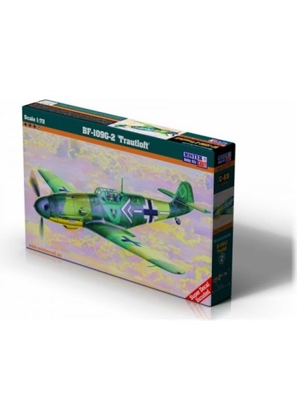C069 1/72 Ölçek, BF-109G-2 (Gotz) Savaş Uçağı, Plastik Model Kiti