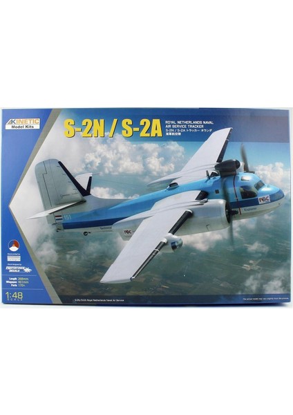 K48118 1/48 Ölçek, S-2n, S-2A Tracker (Royal Netherlands Naval Air Service) Savaş Uçağı, Plastik Model Kiti