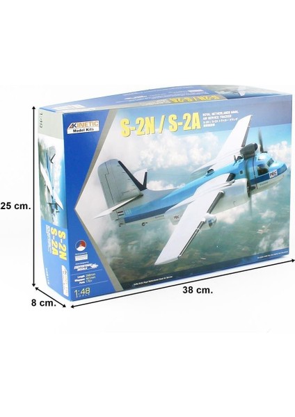 K48118 1/48 Ölçek, S-2n, S-2A Tracker (Royal Netherlands Naval Air Service) Savaş Uçağı, Plastik Model Kiti fırsatları
