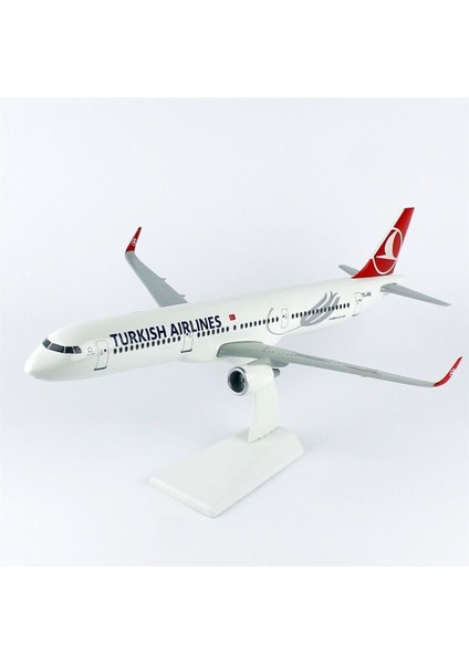 028 1/100 Ölçek, Thy A321 Yolcu Uçağı, Sergilemeye Hazır Plastik Standlı Model fiyatları