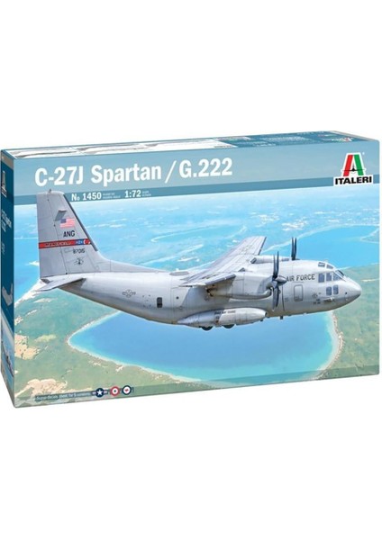 1450S 1/72 Ölçek, C-27A Spartan / G.222 Askeri Nakliye Uçağı, Plastik Model Kiti