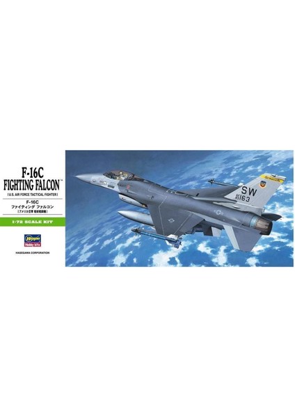 B2 232 1/72 Ölçek, F-16C Fighting Falcon, Savaş Uçağı Plastik Model Kiti