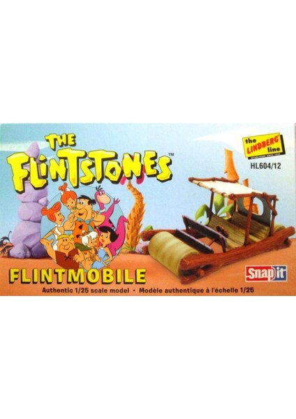 Lindberg 604 1/25 Ölçek, Çakmaktaş Arabası, Plastik Model Kiti