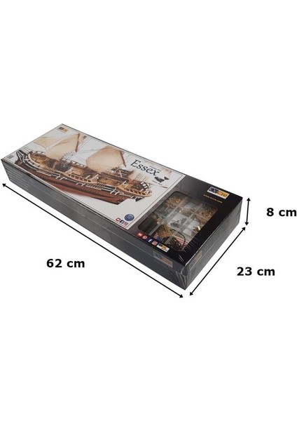 12006 1/60 Ölçek, Essex, 74 Cm. Yelkenli Balina Avı Gemisi, Ahşap Model Kiti indirimleri