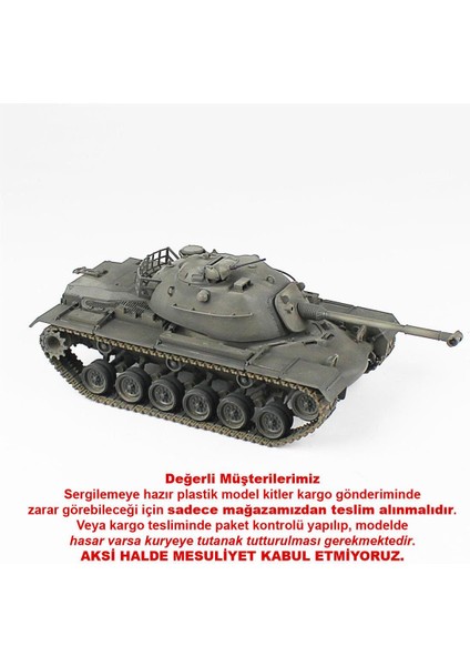 QD233 1/35 Ölçek, M48A2, Tamiya, Sergilemeye Hazır Plastik Tank Maketi