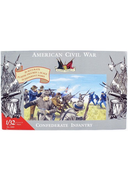 1/72 Ölçek, Amerikan Konfederasyon Askerleri