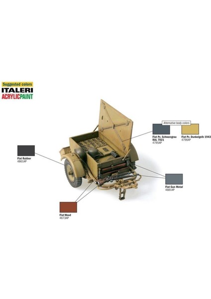 6450S 1/35 Ölçek, Sd. Anhanger-51 Cephane Römorku 2 Adet, Plastik Model Kiti fiyatları