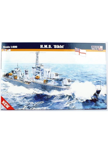 S095 1/600 Hms (Sikht) Zırhlı Gemi Plastik Model Kiti