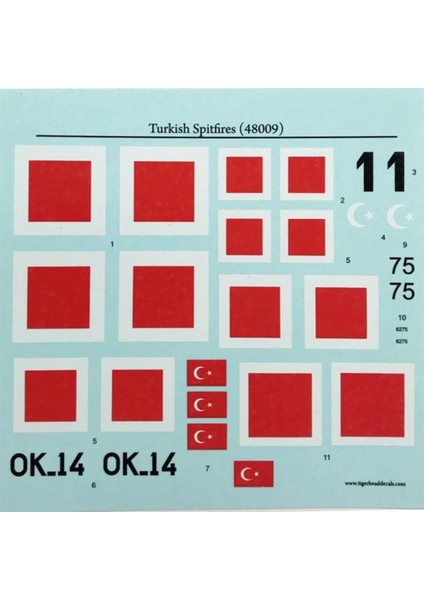 48009 1/48 Ölçek, Turkish Spitfires