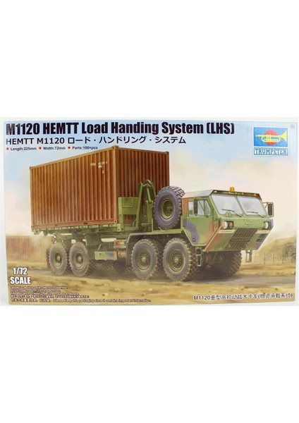 07175 1/72 Ölçek, M1120 Hemtt (Lhs) Konteyner Taşıma Kamyonu, Plastik Model Kiti