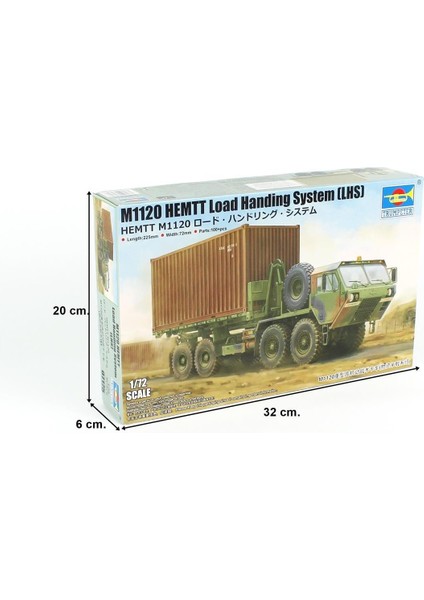 07175 1/72 Ölçek, M1120 Hemtt (Lhs) Konteyner Taşıma Kamyonu, Plastik Model Kiti indirimleri