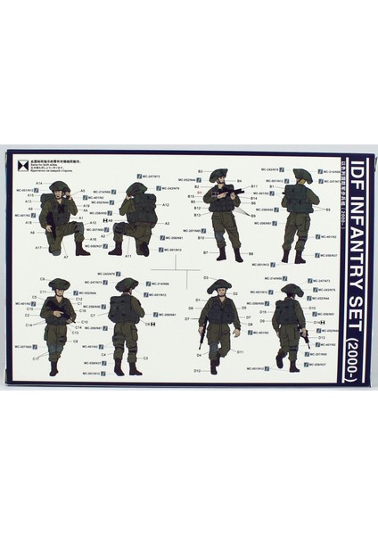 HS-004 1/35 Ölçek, Idf Piyadeleri (2000- ), 4 Adet, Plastik Figür Model Kiti fiyatları
