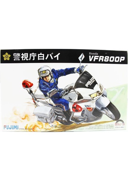 Bike-No4 14165 1/12 Ölçek, Honda VFR800P Polis Motorsikleti Plastik Model Kiti
