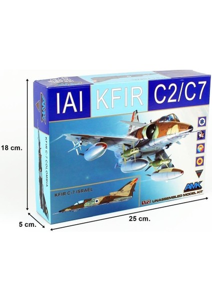Amk 86002 1/72 Ölçek, Kfır C2/c7, Savaş Uçağı, Plastik Model Kiti indirimleri