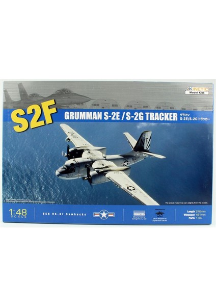 K48024 1/48 Ölçek, Grumman S-2e/s-2g Tracker Savaş Uçağı, Plastik Model Kiti