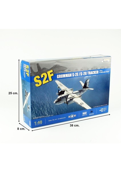 K48024 1/48 Ölçek, Grumman S-2e/s-2g Tracker Savaş Uçağı, Plastik Model Kiti indirimleri