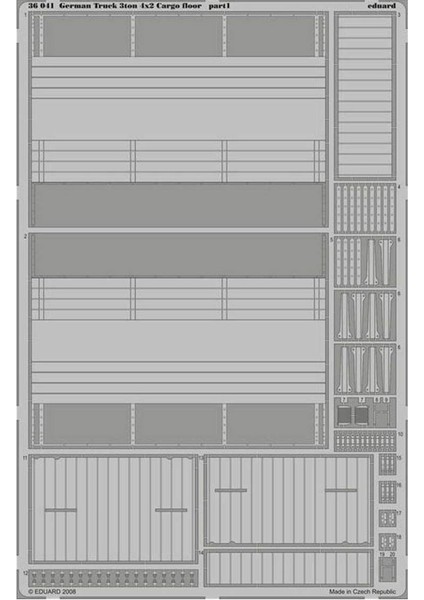 36041 1/35 Ölçek, German Truck 3ton 4x2 Cargo - Std.photo