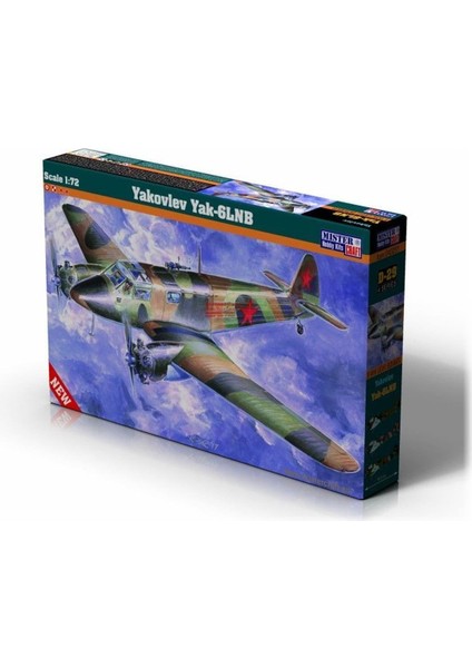 D029 1/72 Yakovlev Yak-6 Lnb Savaş Uçağı Plastik Model Kiti