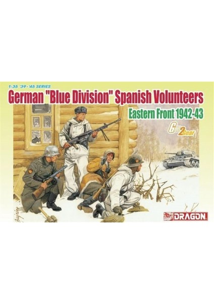 6674 1/35 Ölçek, Mavi Birlik Ispanyol (Doğu Cephesi 1942-43) Asker Figürleri Plastik Model Kiti