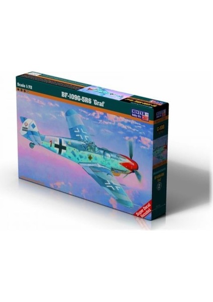 C108 1/72 Ölçek, BF-109G-5R6 (Roten Jager) Savaş Uçağı, Plastik Model Kiti