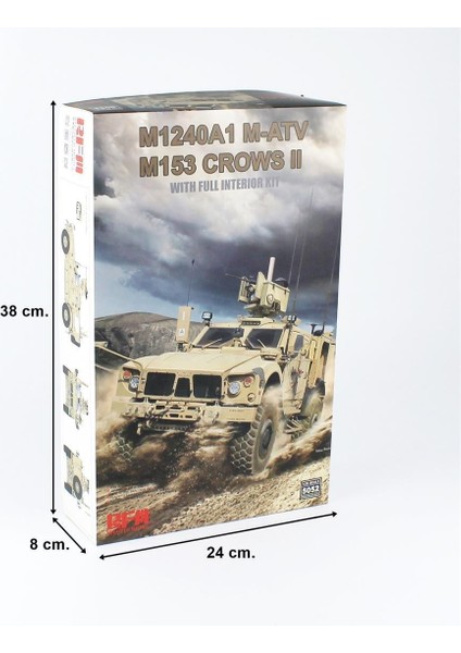 5052 1/35 Ölçek, M1240A1 M-Atv (M153 Crows Iı Silahlı ) Askeri Aracı ,iç Detaylı, Plastik Model Kiti indirimleri
