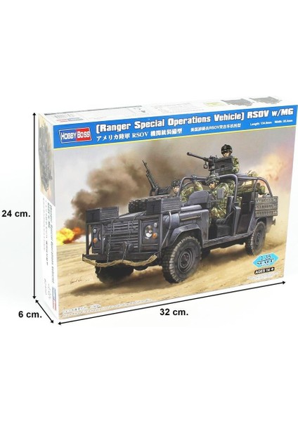 Hobbyboss 82450 1/35 Ölçek, (Ranger Special Operations Vehicle) Rsov W/mg, Askeri Cip , Plastik Model Kiti indirimleri