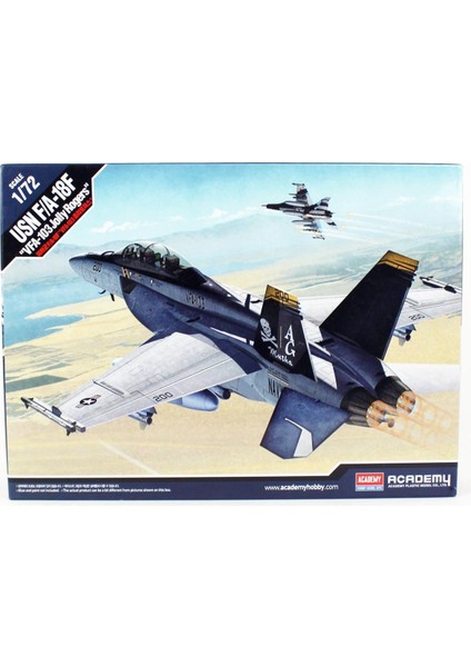 12535 1/72 Ölçek, Usn F/A-18F Savaş Uçağı, Plastik Model Kiti