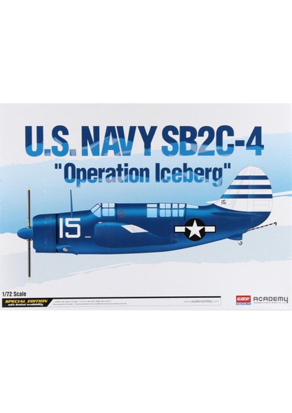 12545 1/72 Ölçek, U.s. Navy SB2C-4 (Operation Iceberg) Savaş Uçağı, Plastik Model Kiti