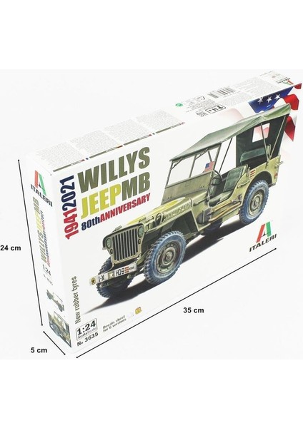 3635S 1/24 Ölçek, Jeep Willys Mb, Plastik Model Kiti modelleri