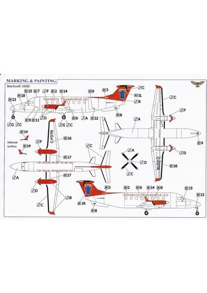 SVM-72004 1/72 Ölçek, Beechcraft 1900 D Northern Thunderbird Hava Yolları Yolcu Uçağı, Plastik Model Kiti fiyatları