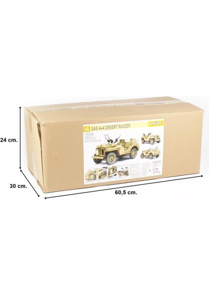 75038 1/6 Ölçek, Sas 4x4 Desert Raider Jeep Plastik Model Kiti indirimleri