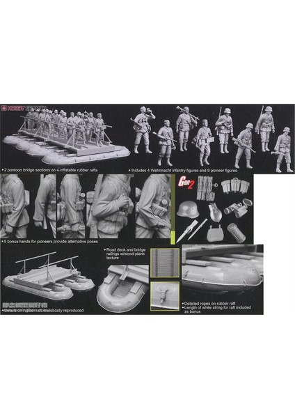 6532 1/35 Ölçek, Alman Duba Seti ve Figürleri Plastik Model Kiti fiyatları