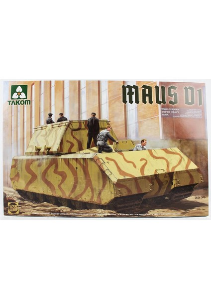 2049 1/35 Ölçek, Alman Süper Ağır Tankı Maus V1, Plastik Model Kiti