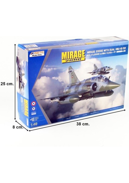 K48120 1/48 Ölçek, Mirage 2000D (With Dual Gbu-12/22) Savaş Uçağı, Plastik Model Kiti indirimleri