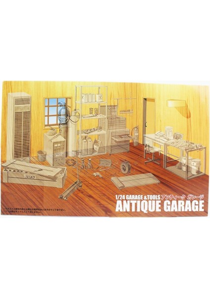 Gt-12 11104 1/24 Ölçek, Antika Araba Garajı, Plastik Model Kiti