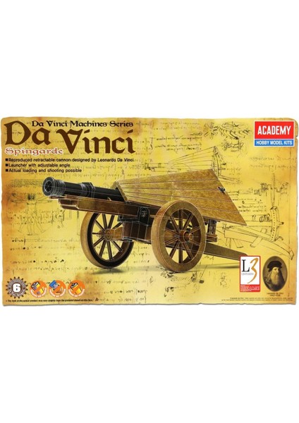 18142 Da Vinci Spingarde Topu, Plastik Model Kiti