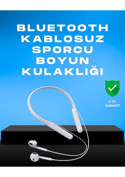Kablosuz Bluetooth Kulaklık – Boyun Askılı, 100 Saat Pil Ömrü
