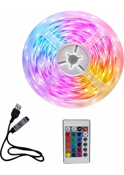 10M Şerit LED Iç Mekan Renkli Rgb Şerit LED Kumandalı modelleri