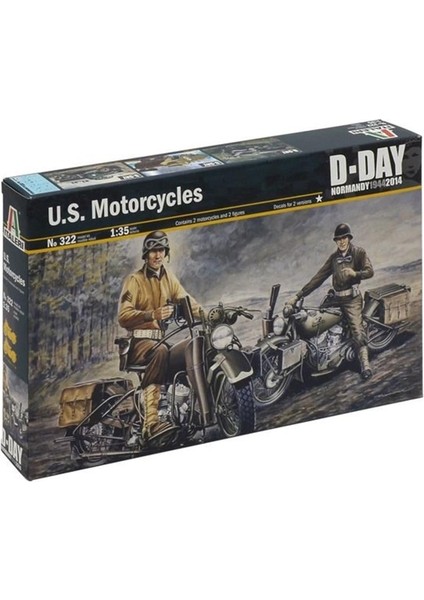 0322S 1/35 Ölçek, U.s. Motorsikletler Ww2, Plastik Model Kiti