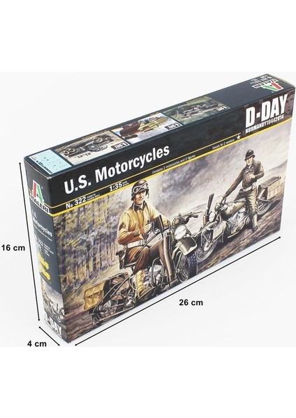0322S 1/35 Ölçek, U.s. Motorsikletler Ww2, Plastik Model Kiti modelleri