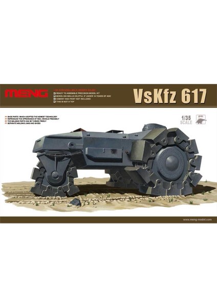 SS-001 1/35 Ölçek, Vskfz 617 Mayın Imha Aracı, Plastik Model Kiti
