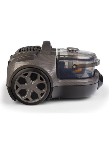 Güçlü ve Şık Elektrikli Süpürge, Antrasit Renkli, Yüksek Performanslı Temizlik Aracı