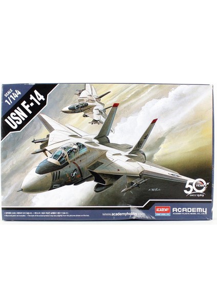 12608 1/144 Ölçek, Abd Donanması F-14A Tomcat Savaş Uçağı, Plastik Model Kiti
