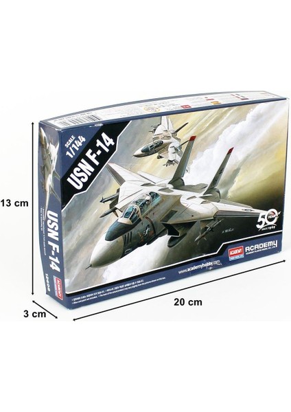 12608 1/144 Ölçek, Abd Donanması F-14A Tomcat Savaş Uçağı, Plastik Model Kiti indirimleri