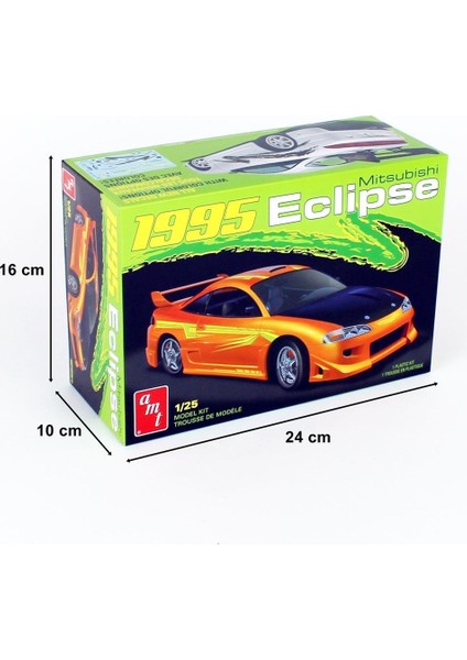 1089M 1/25 Ölçek, 1995 Mitsubishi Eclipse, Plastik Araba Maketi indirimleri